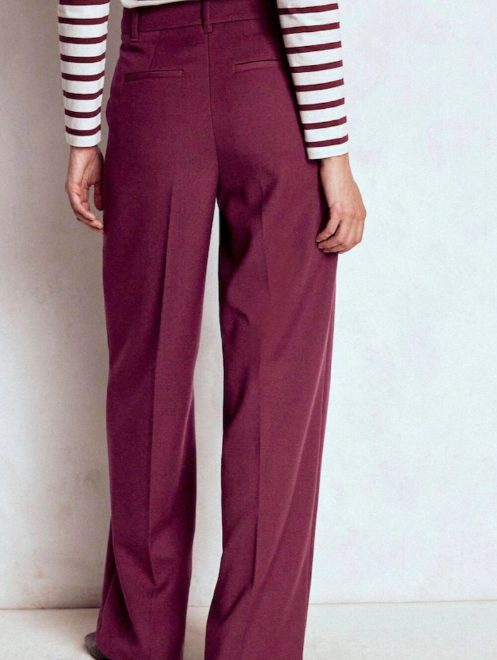 Boden Belgravia Tailored Trousers Plum - 12 - Picture 2 of 8